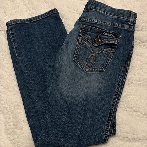 Calvin Klein Boot Cut Women’s Jeans Flap Pocket Size 8 - Picture 10 of 16